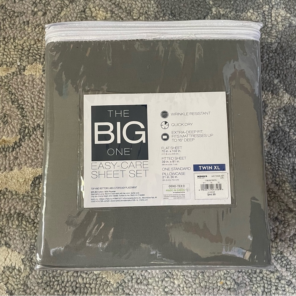 Twin XL Sheet Set by Kohl’s - Picture 2 of 5